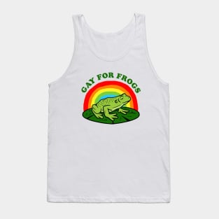 Gay For Frogs Tank Top